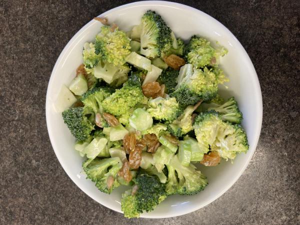 Fresh broccoli salad